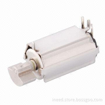 6mm Diameter Vibration Motor with Pin Terminals, Bracket for Through Hole Assembly, 1.3V, 8,500rpm
